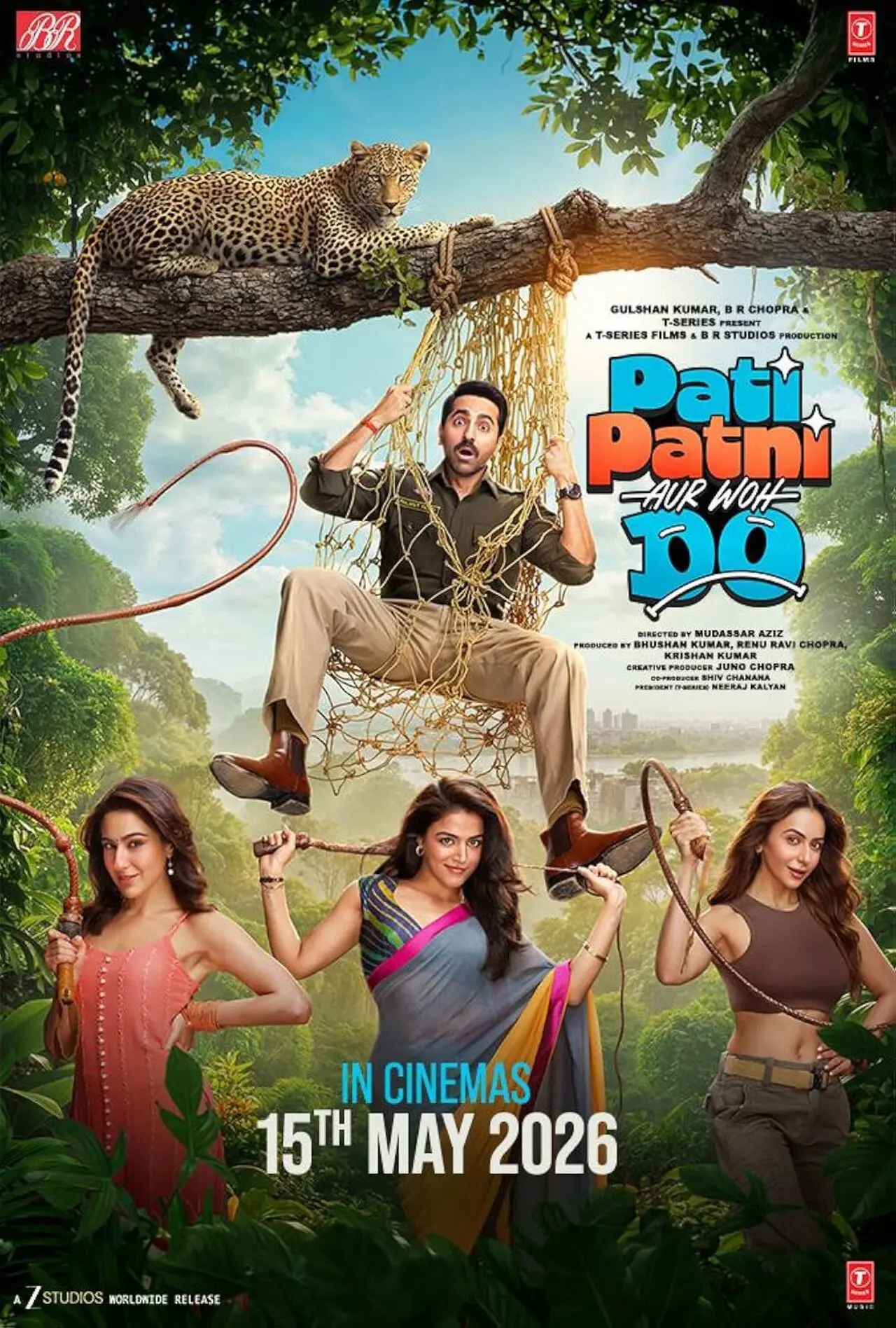 Pati Patni Aur Woh Do (May 15)
Pati Patni Aur Woh Do brings back the franchise&rsquo;s trademark relationship chaos, this time placing Prajapati Pandey in an even more complicated situation. Directed by Mudassar Aziz and starring Ayushmann Khurrana alongside Sara Ali Khan, Wamiqa Gabbi and Rakul Preet Singh, the film builds on the humour and marital mayhem.